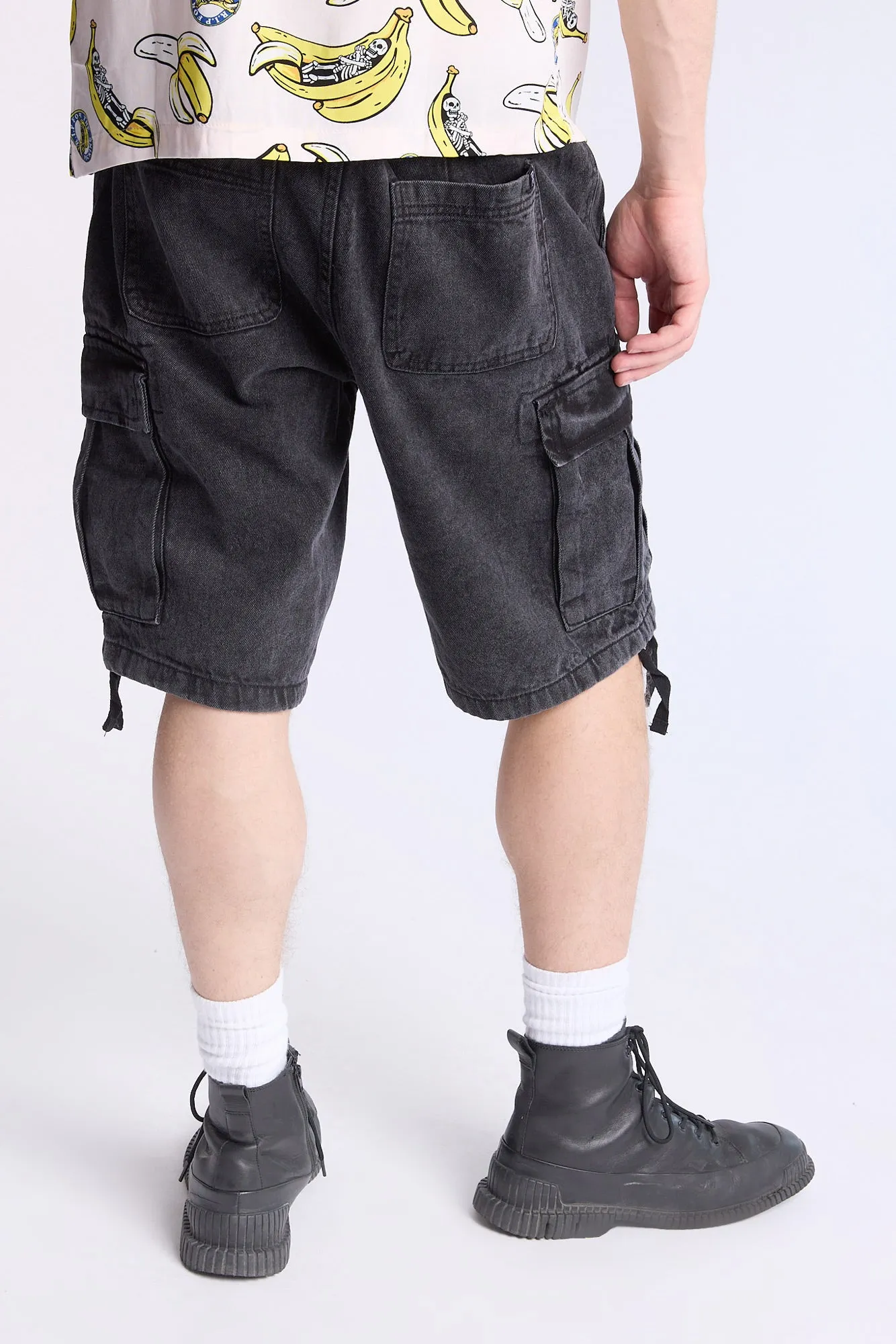 Short cargo en denim coupe ample Arsenic homme