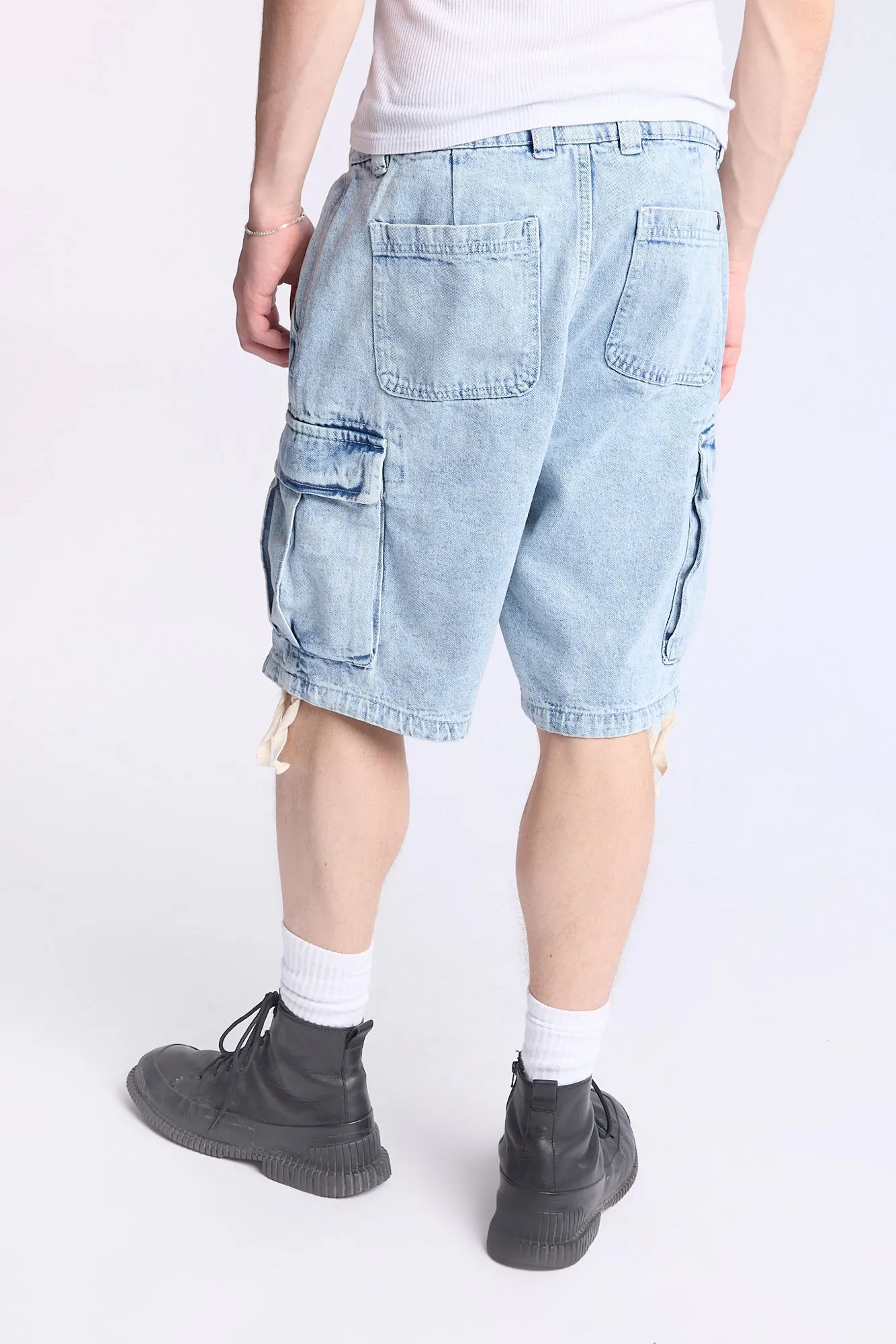 Short cargo en denim coupe ample Arsenic homme