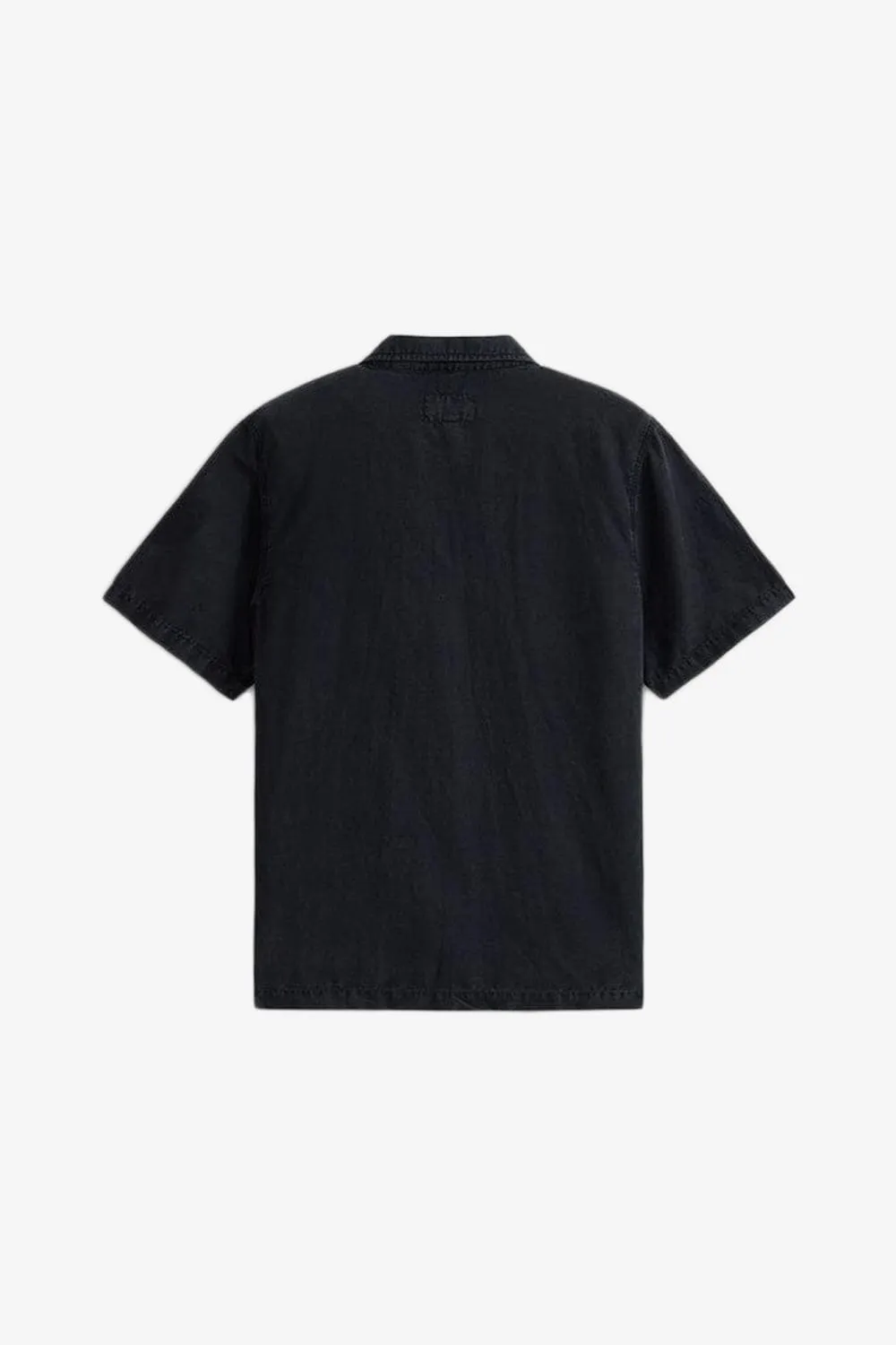 Short Sleeve Washed Fatigue Shirt Jacket