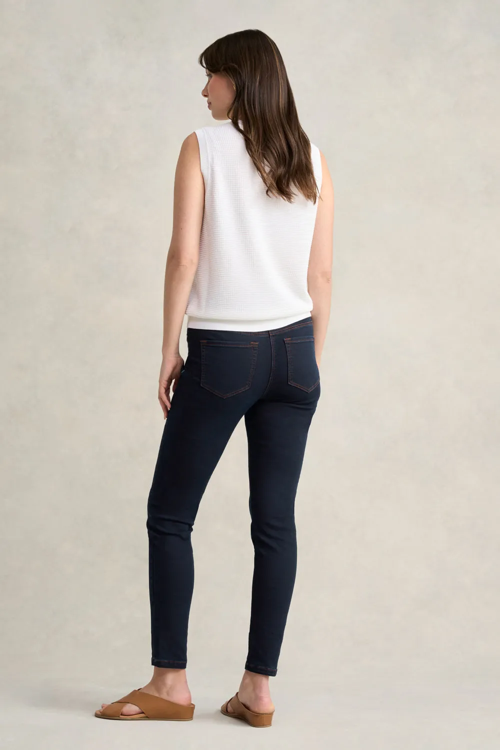Silk Blend Knit Tank - White