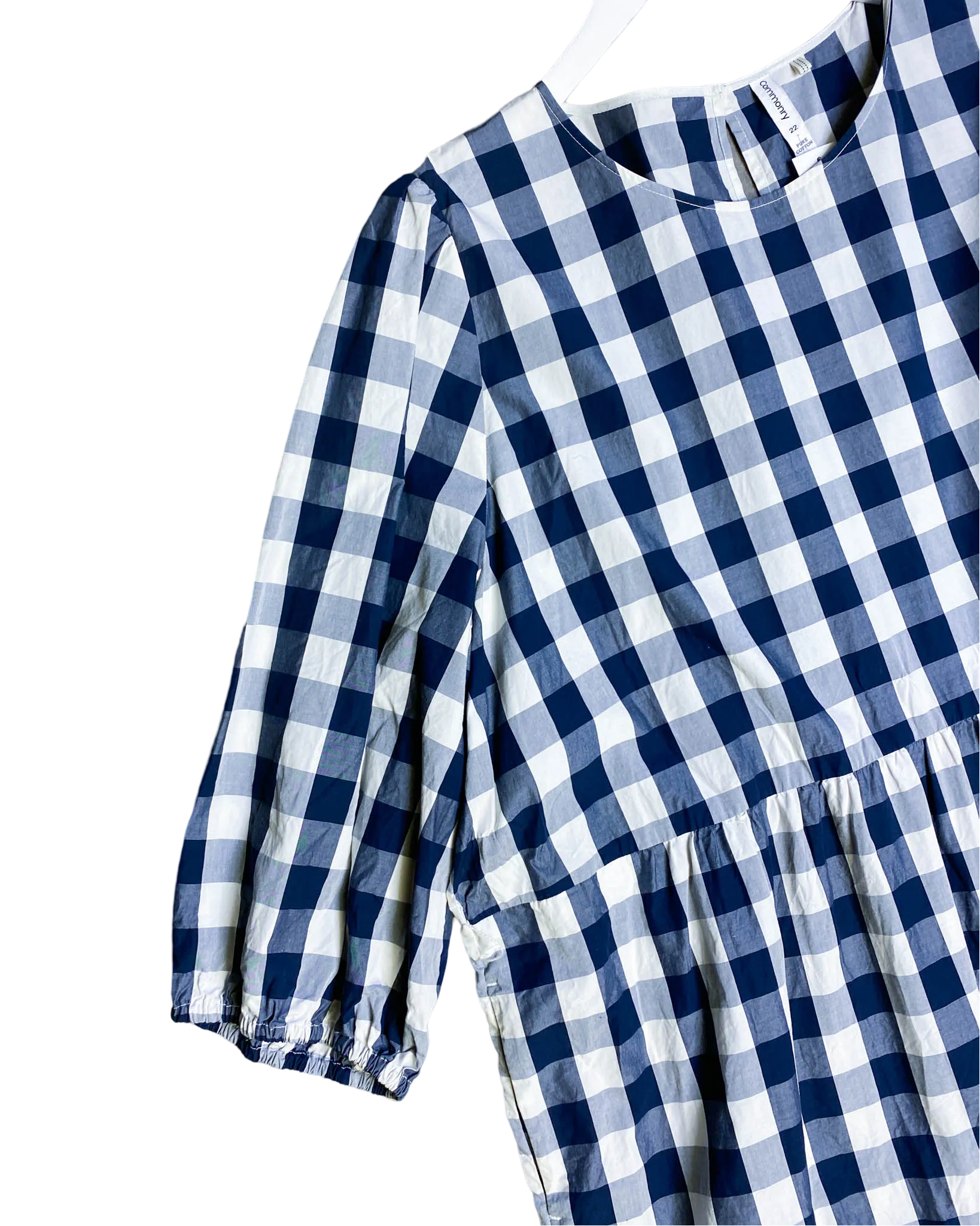 Size 22 - Commonry Navy Check Midi Dress