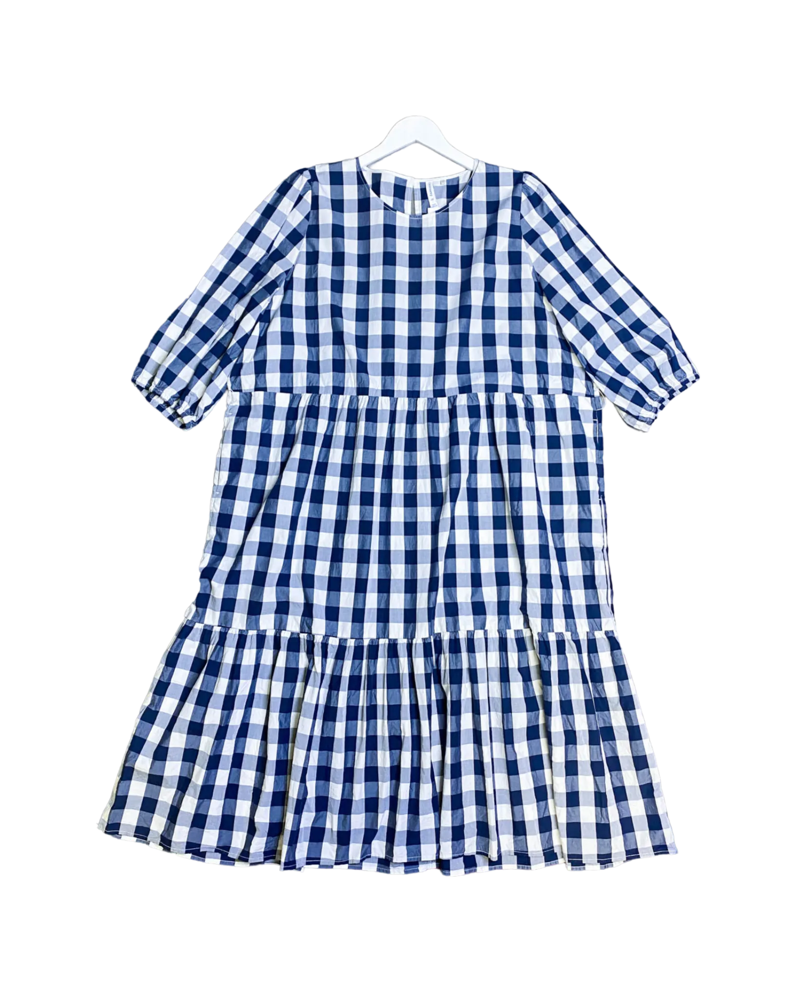Size 22 - Commonry Navy Check Midi Dress