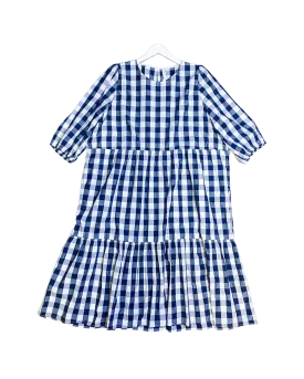 Size 22 - Commonry Navy Check Midi Dress