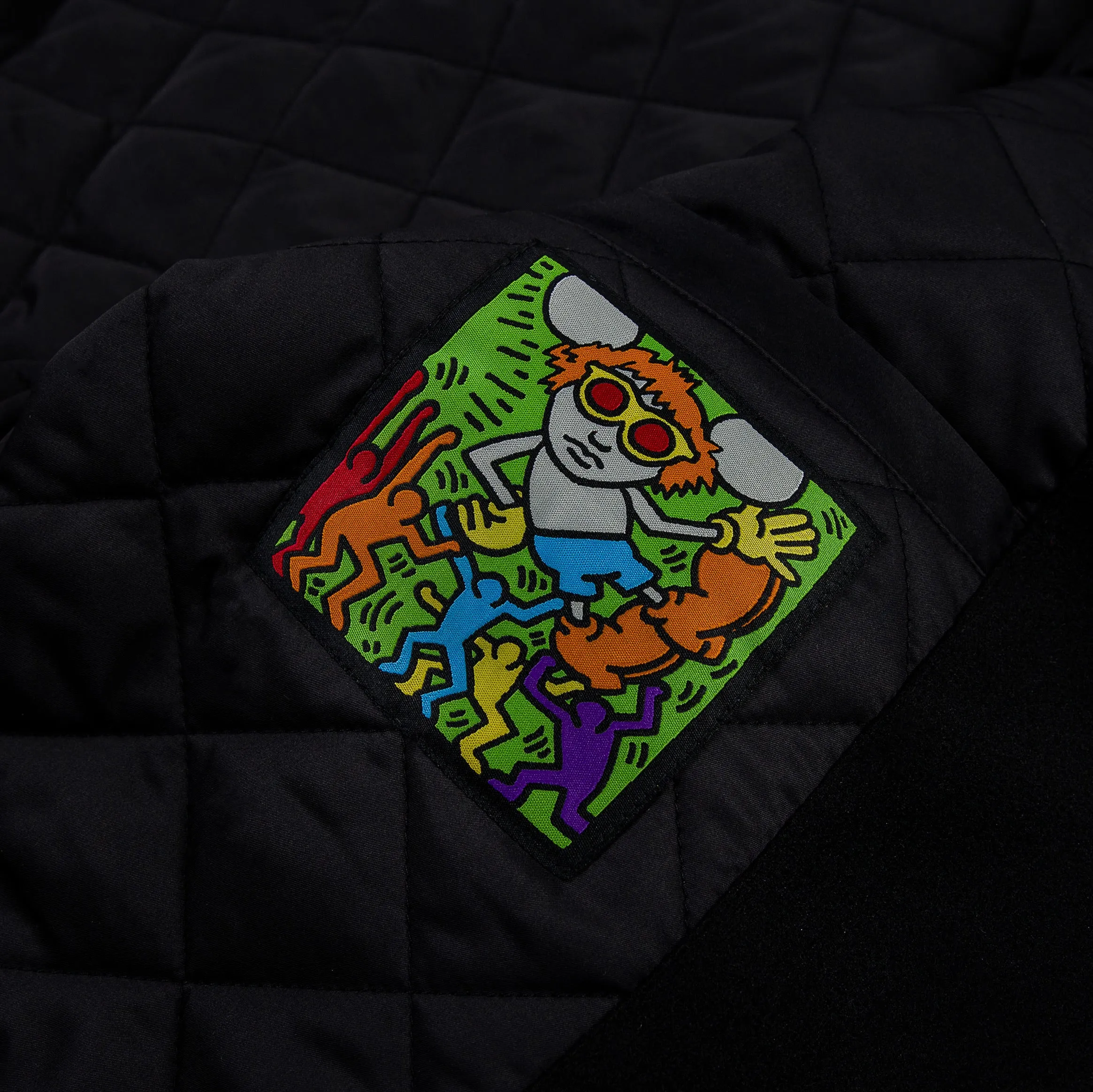 SP x Keith Haring Varsity Mens Jacket (Black/Beige)