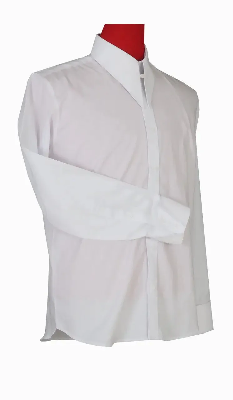 Spearpoint Collar Shirt - White Tab Collar Shirt