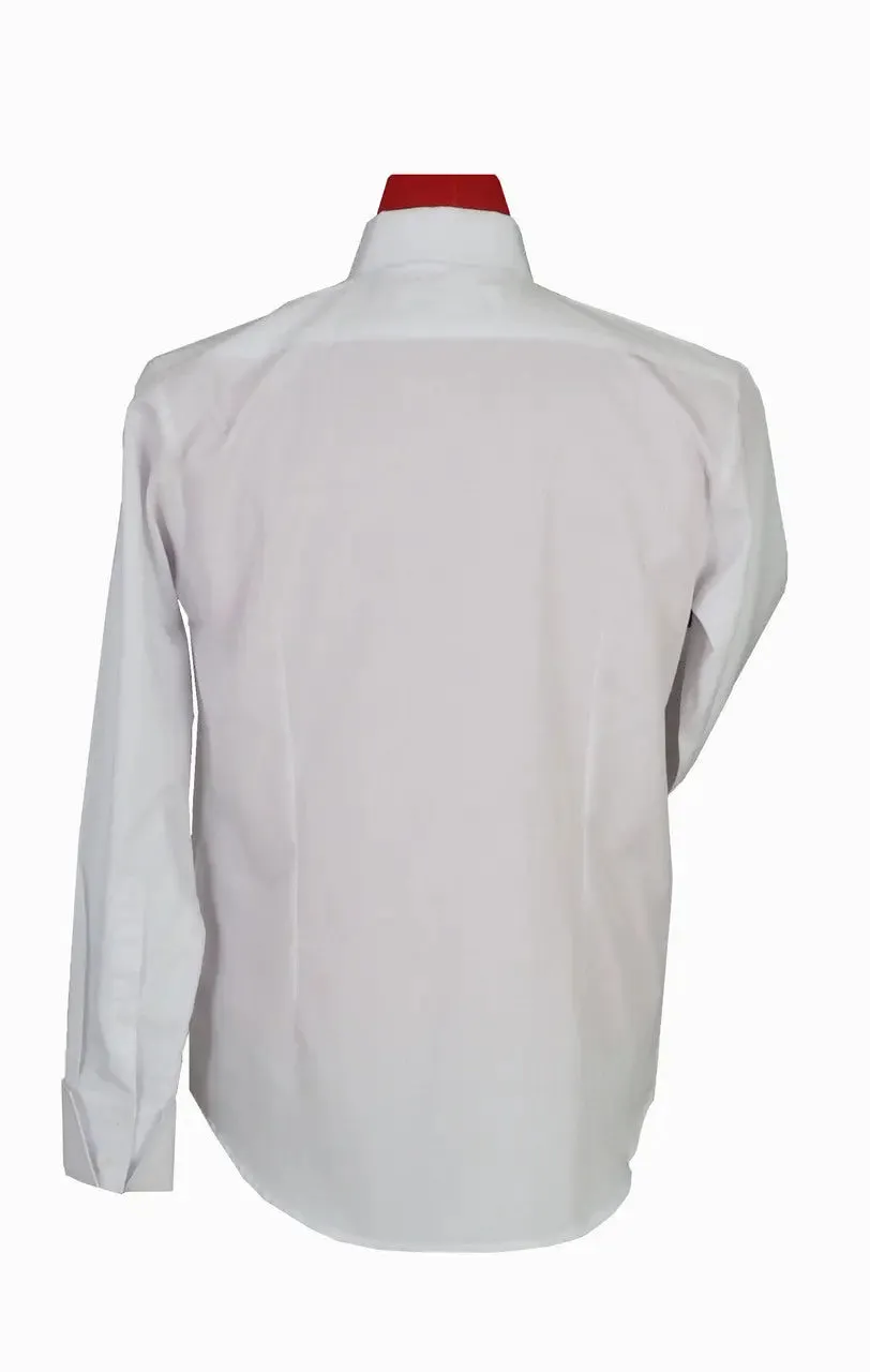 Spearpoint Collar Shirt - White Tab Collar Shirt