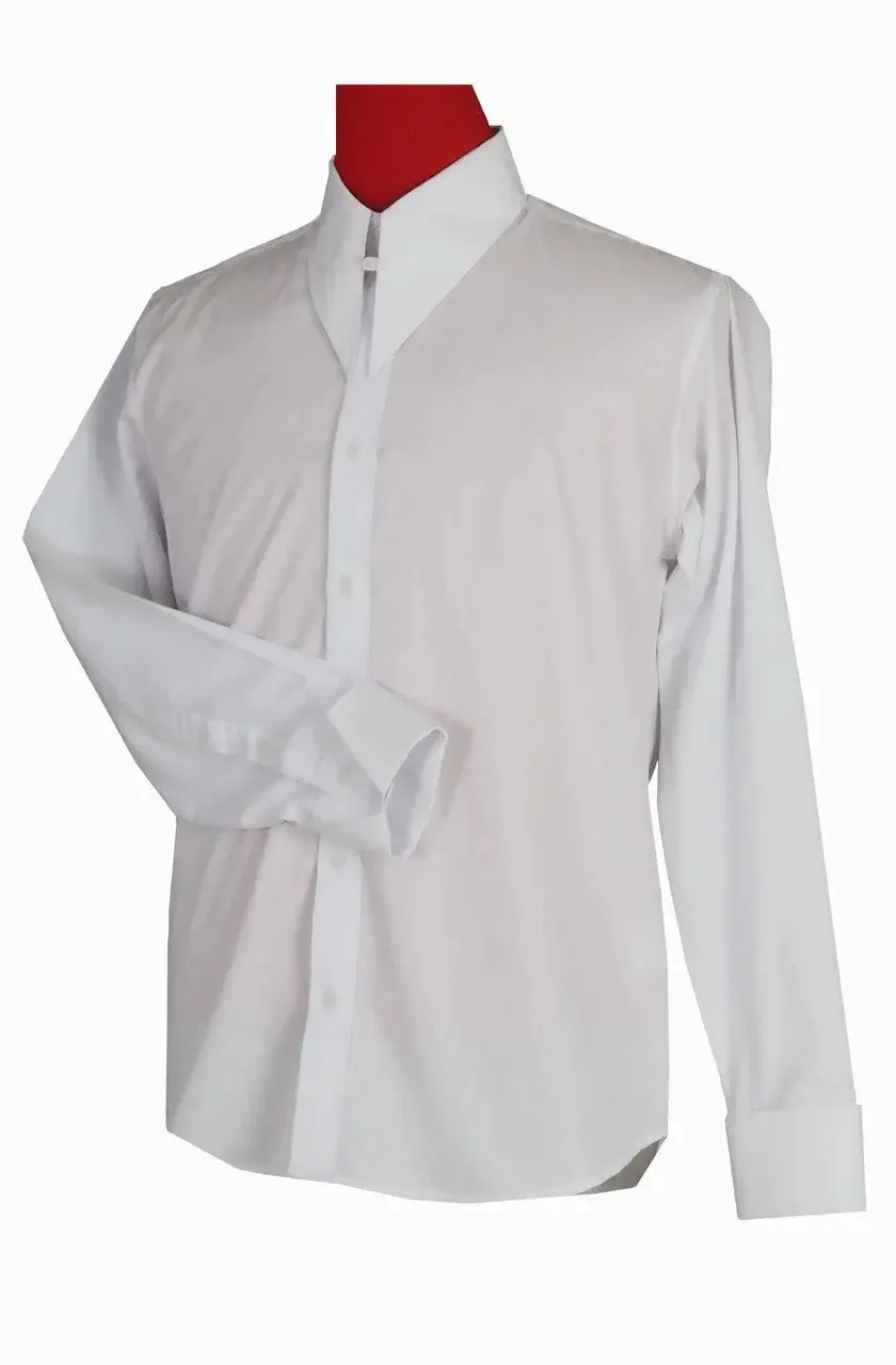 Spearpoint Collar Shirt - White Tab Collar Shirt