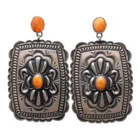 Spiny Oyster Shell Earrings | Tsosie White