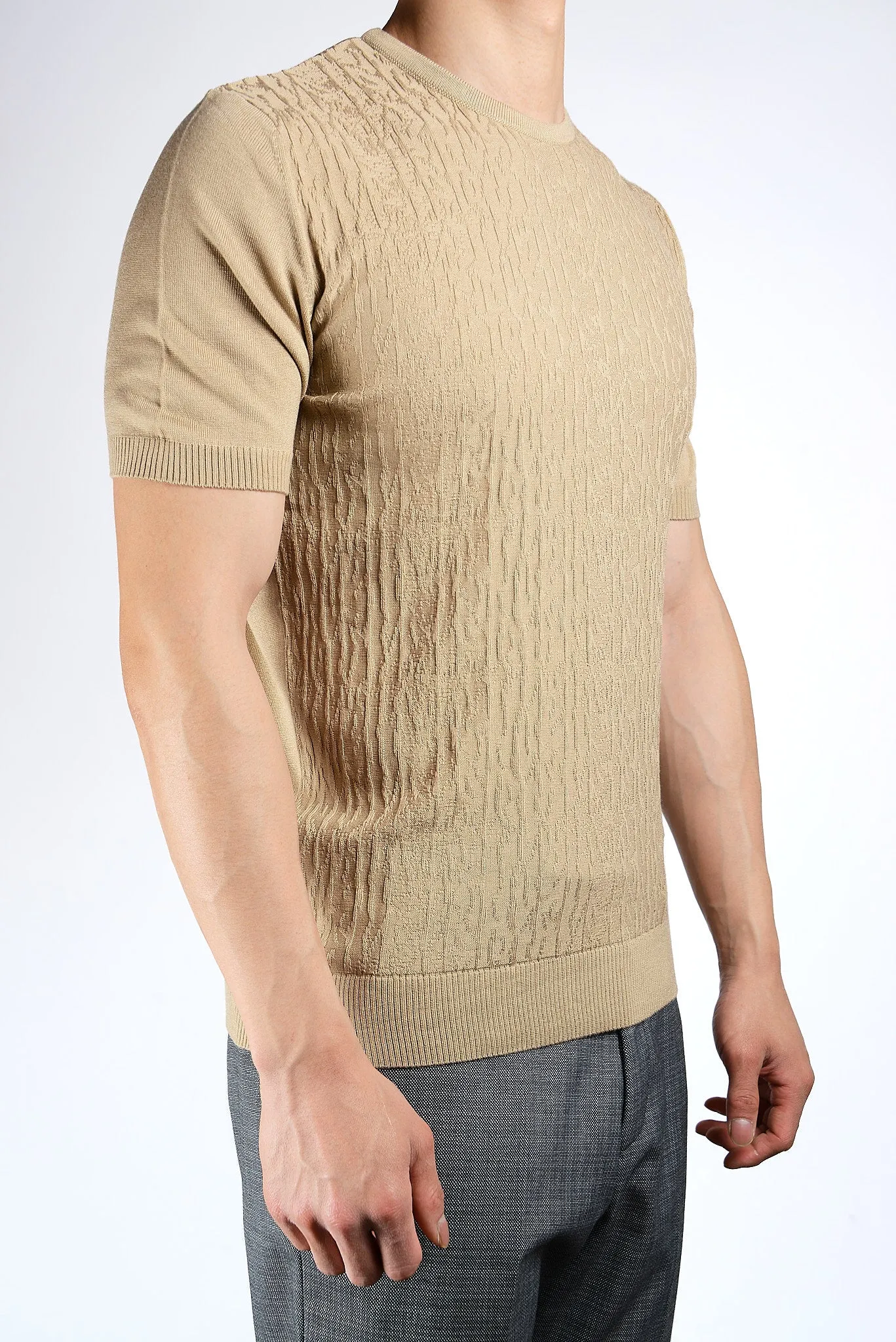 S/S Textured Crew Shirt