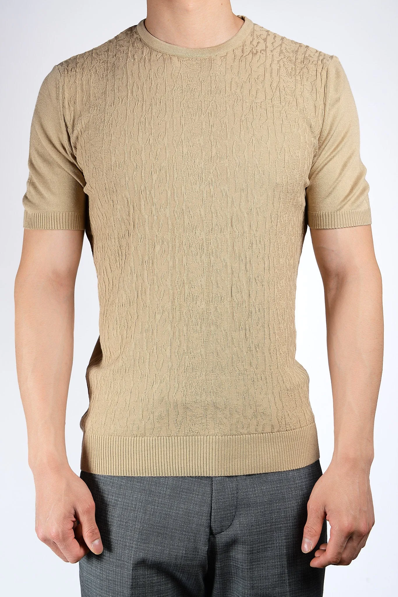 S/S Textured Crew Shirt