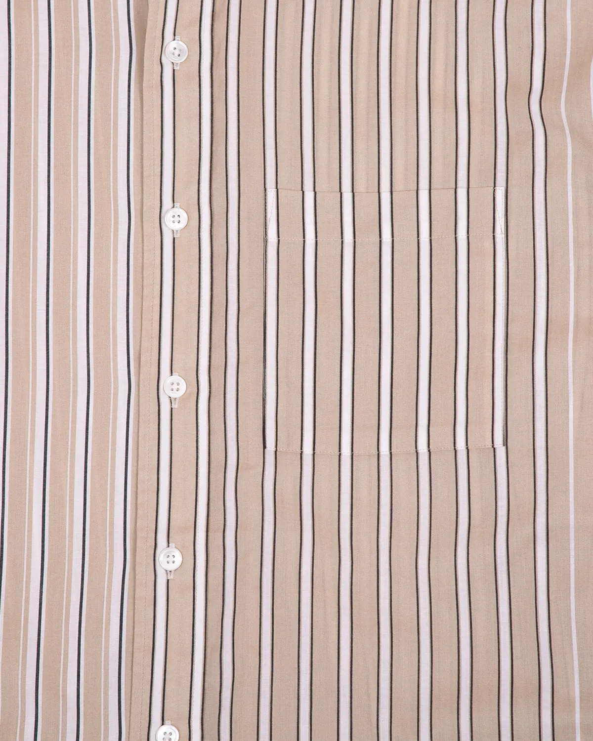 Stripe LS Shirt - Beige Stripe