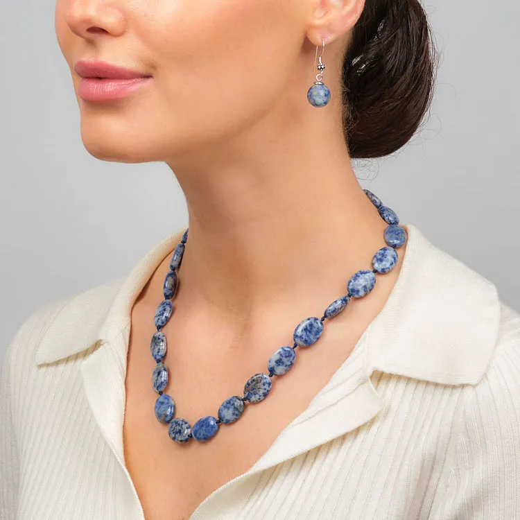 Stylish and Simplistic Oval Shape Natural Gemstone Beaded Necklace for Women