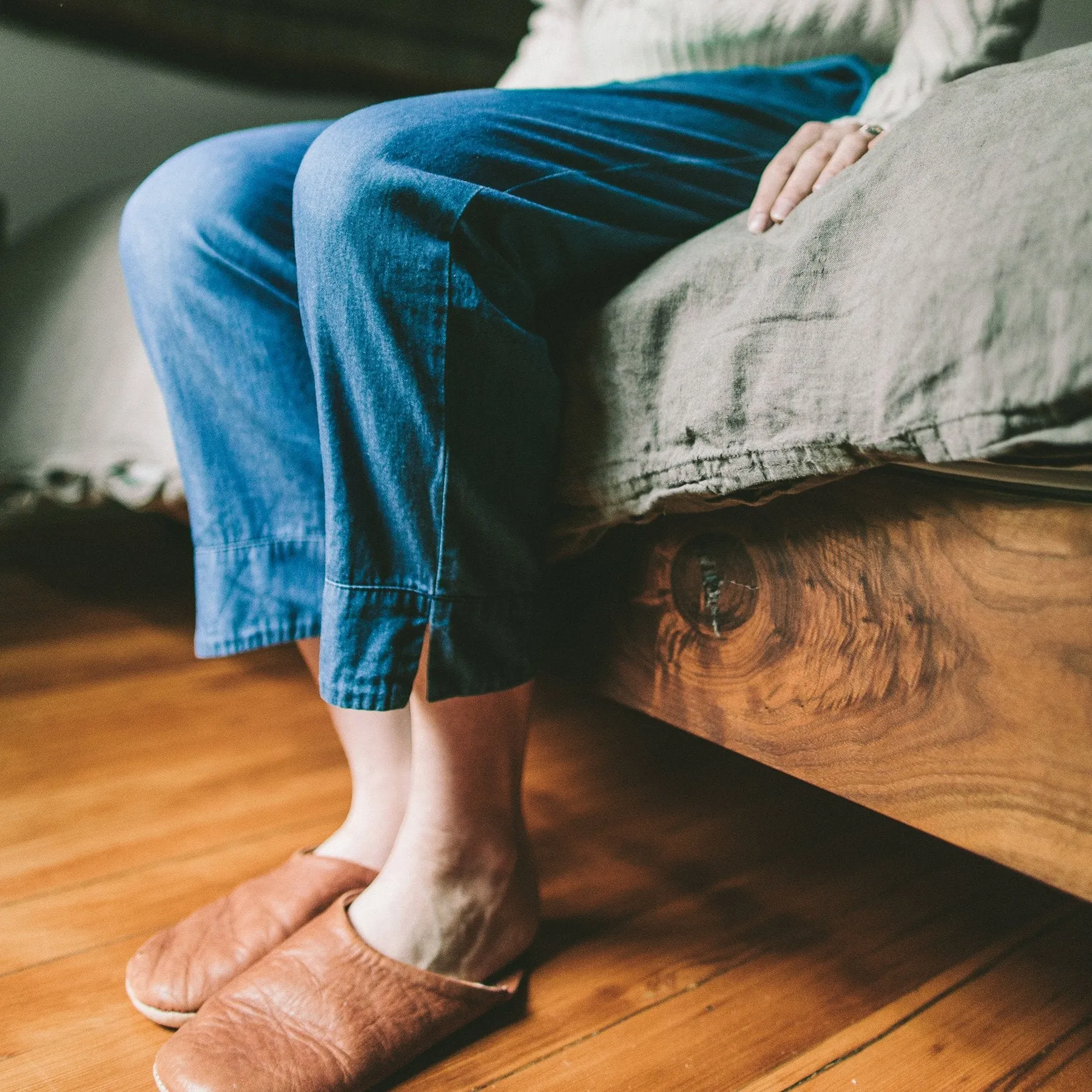 The Isla Pant in Sun Bleached Denim