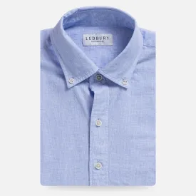 The Light Blue Barretto Cotton Linen Custom Shirt