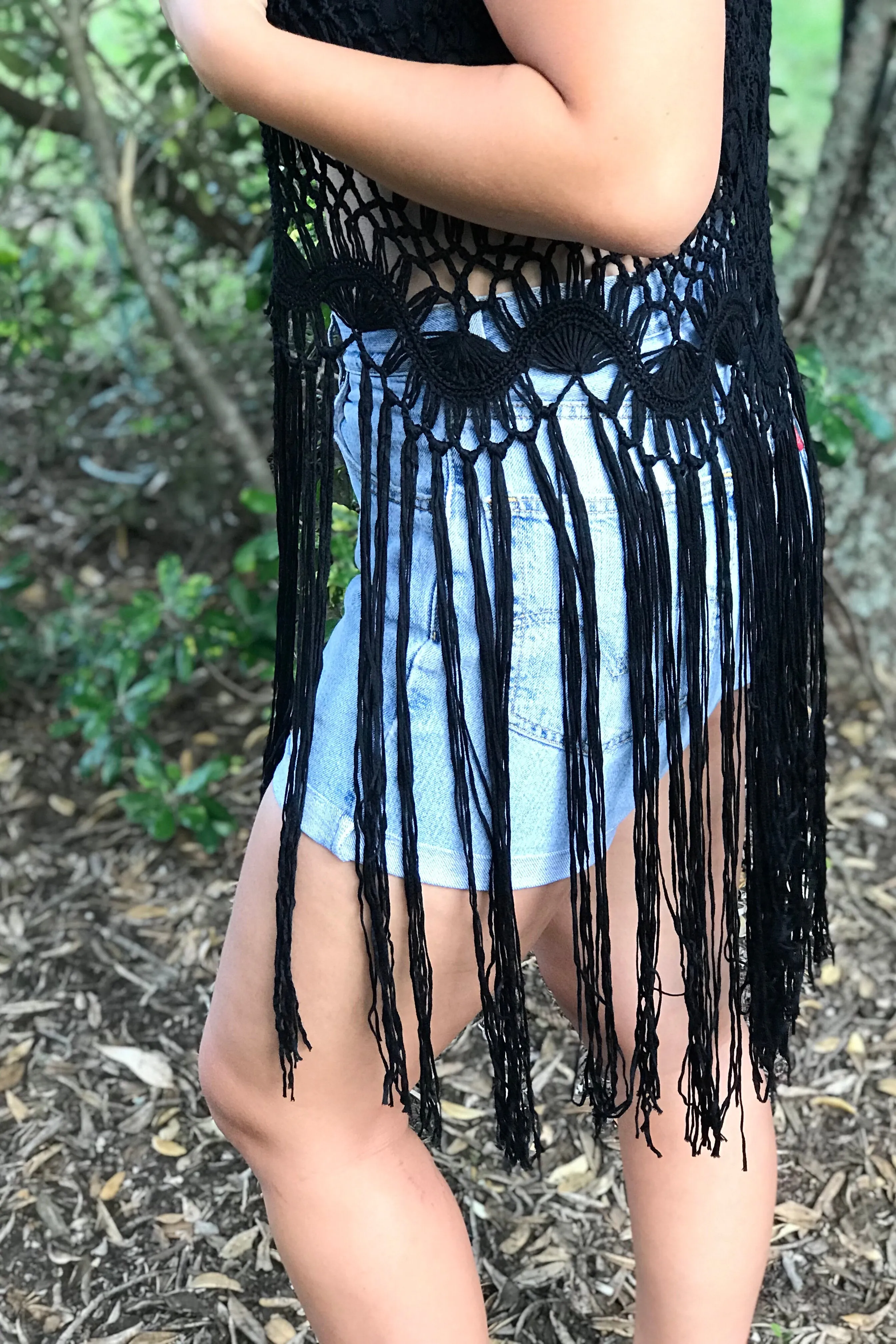 The Monet Crochet Vest