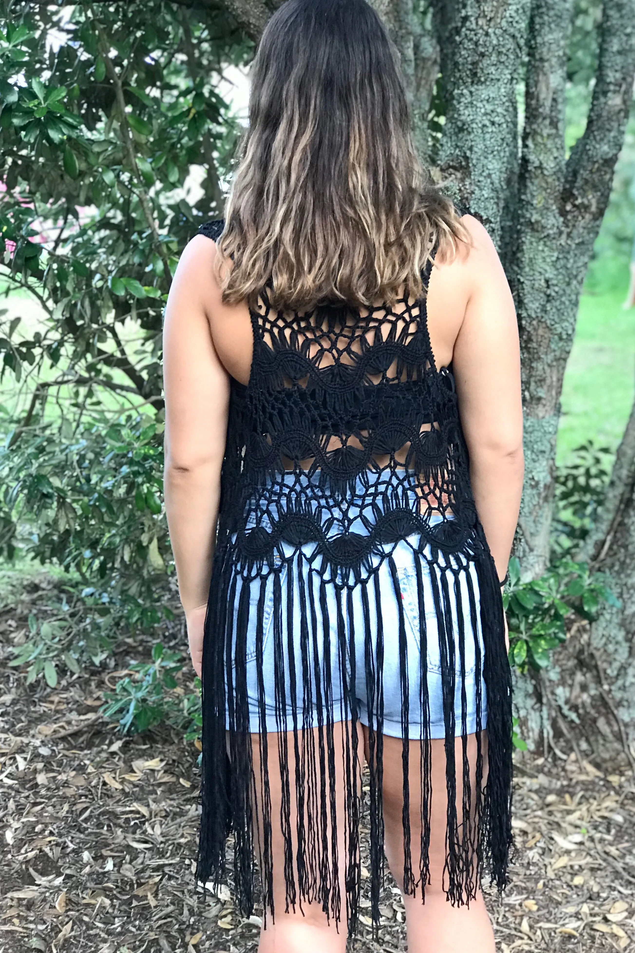 The Monet Crochet Vest