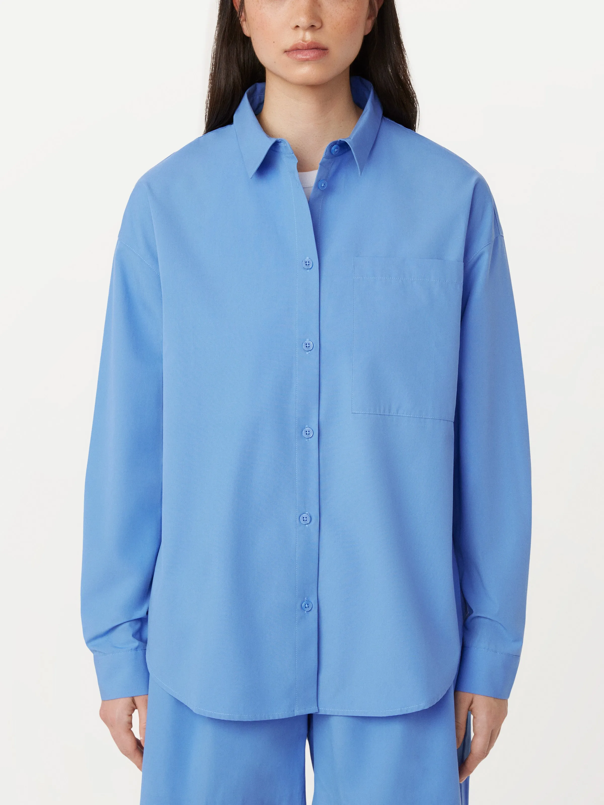 The Relaxed Poplin Shirt in Horizon