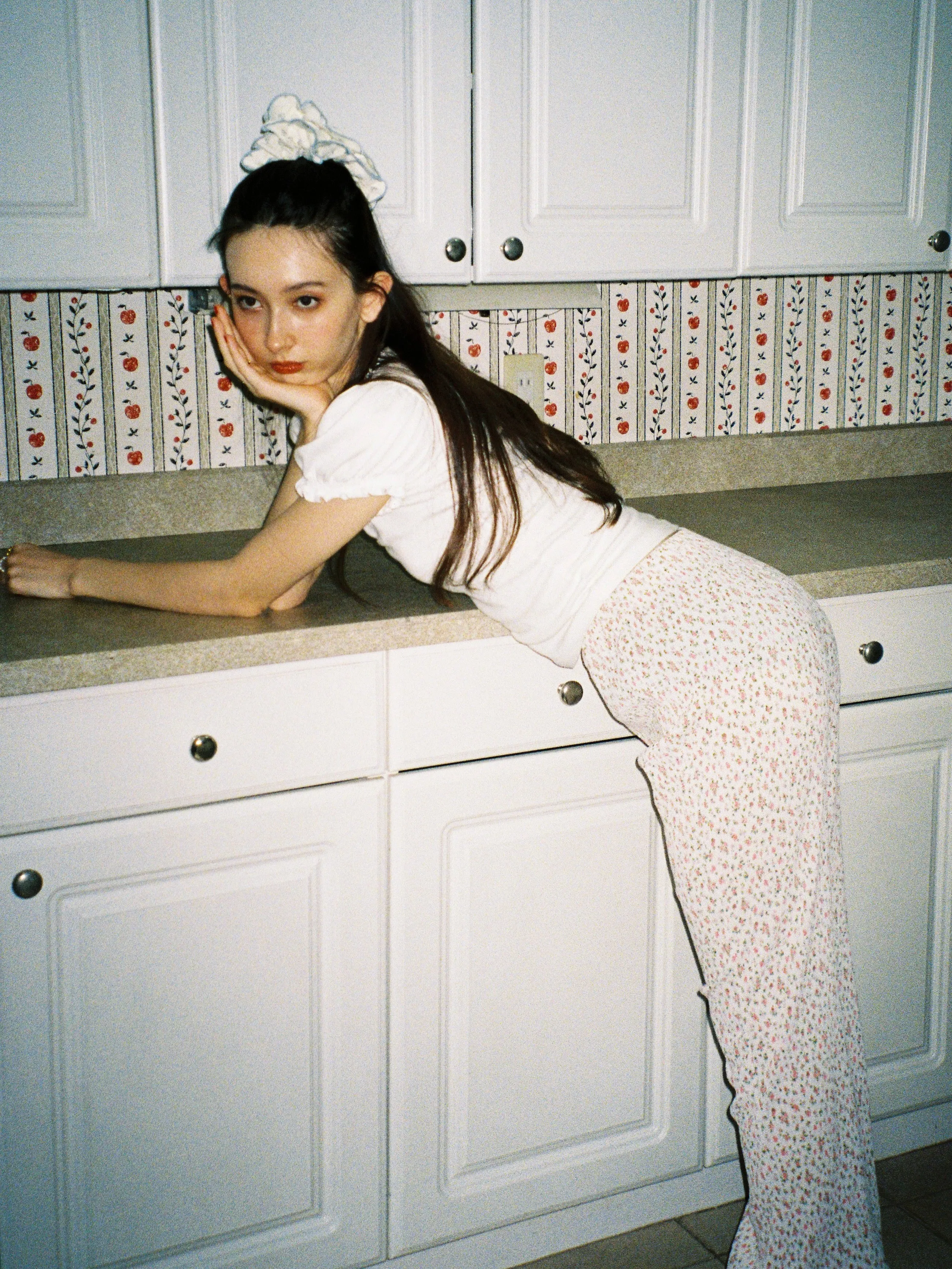 Tiny Flower Rib Pants