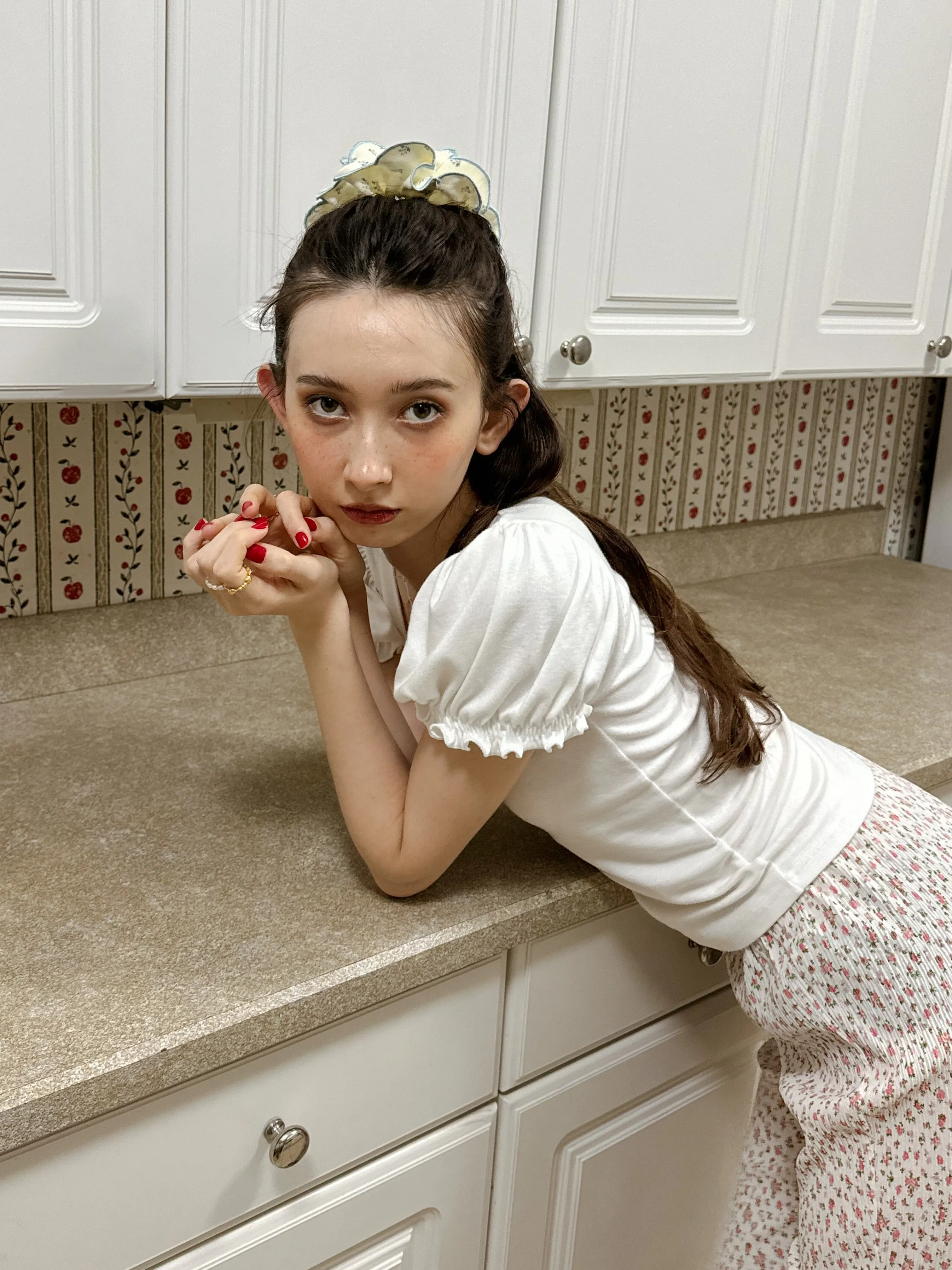 Tiny Flower Rib Pants