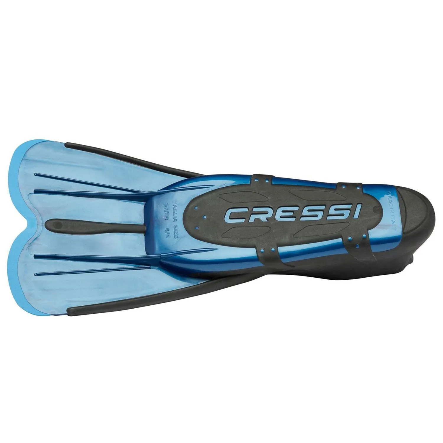Used Cressi Agua Short Swim Full Foot Fins - 39/40