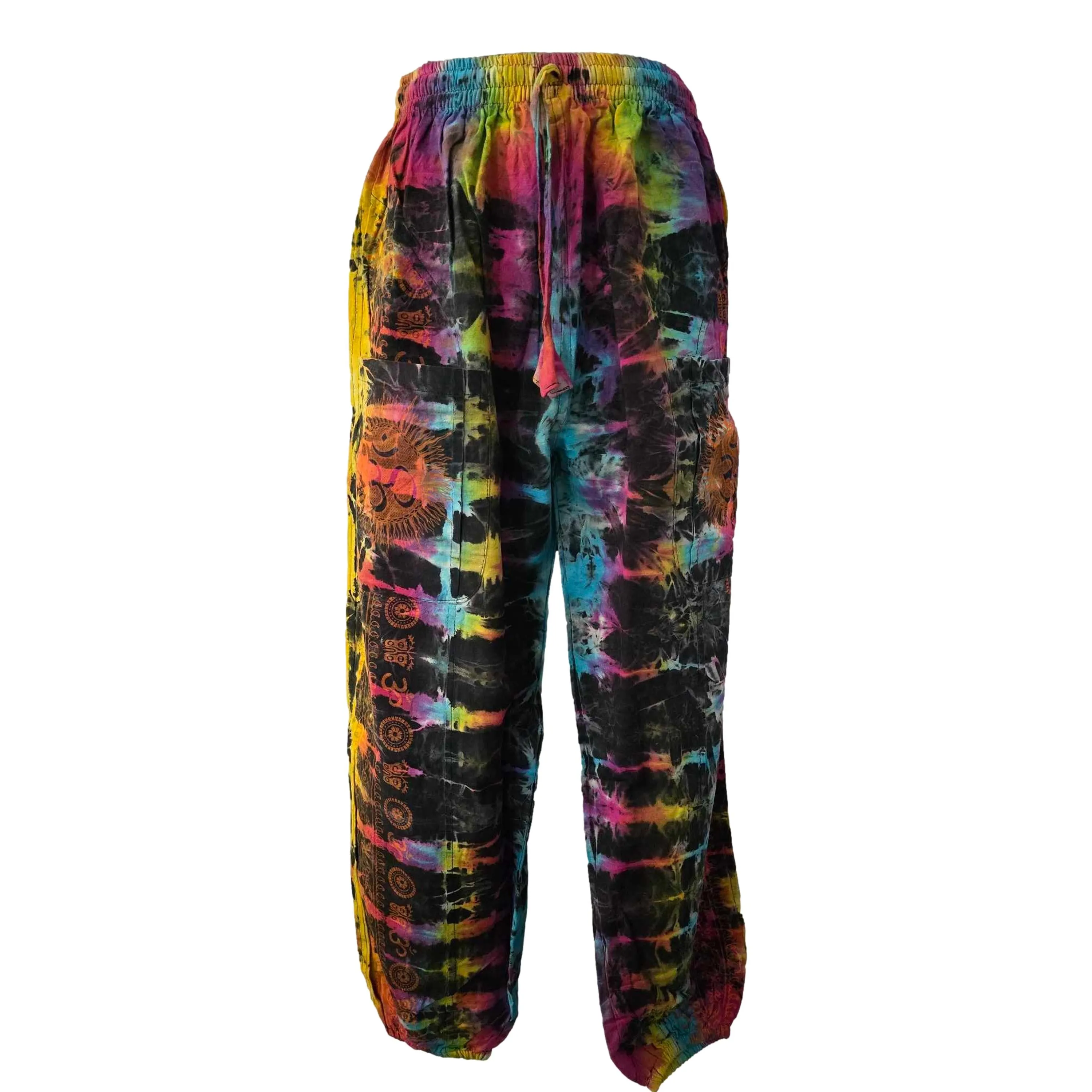 Vibrant Om Tie Dye Pants -SF66