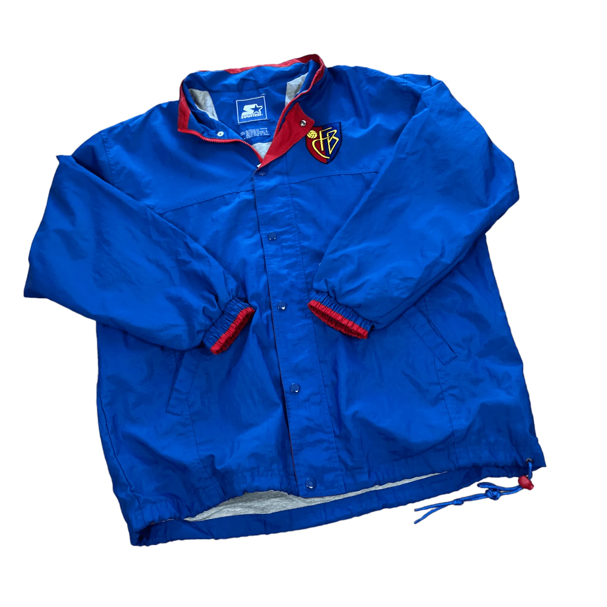 Vintage 90s Blue Starter Basil FC Football Jacket - Large