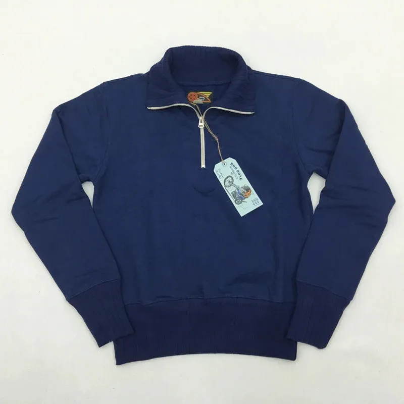 Vintage Moto Club Riding Jersey Biker Sweatshirt - 1/4 Zip