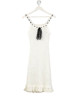 With Jean White Mila Midi Dress UK XXS